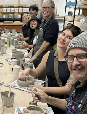 Slab Planters and Saucers Clay Play